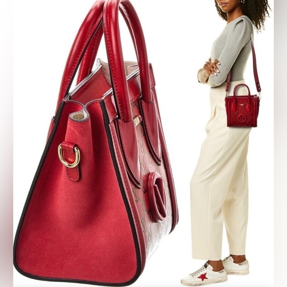 ✨HOST PICK✨🆕 Women’s Valentino Eva Monogram Leather Convertible  Handbag - Picture 7 of 16